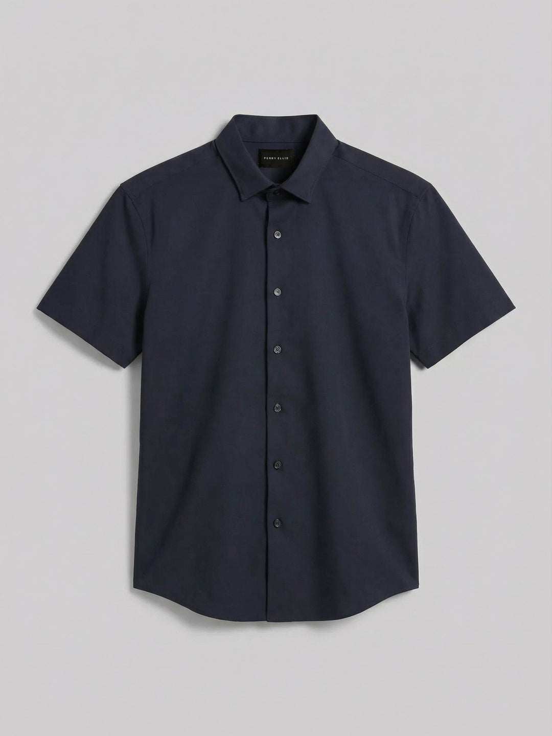 perry ellis short sleeve dress shirts Perry Ellis Men's Slim Fit Total Stretch Shirt - Black