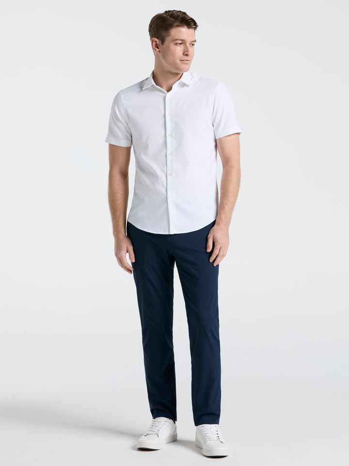 Total Stretch Twill Solid Shirt (Bright White) 
