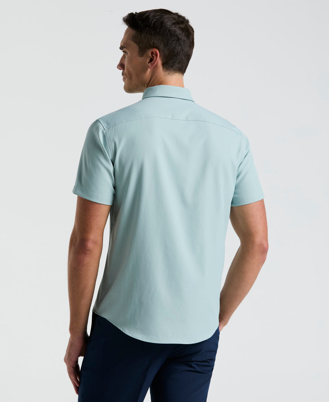 Total Stretch Twill Solid Shirt (Gray Mist) 