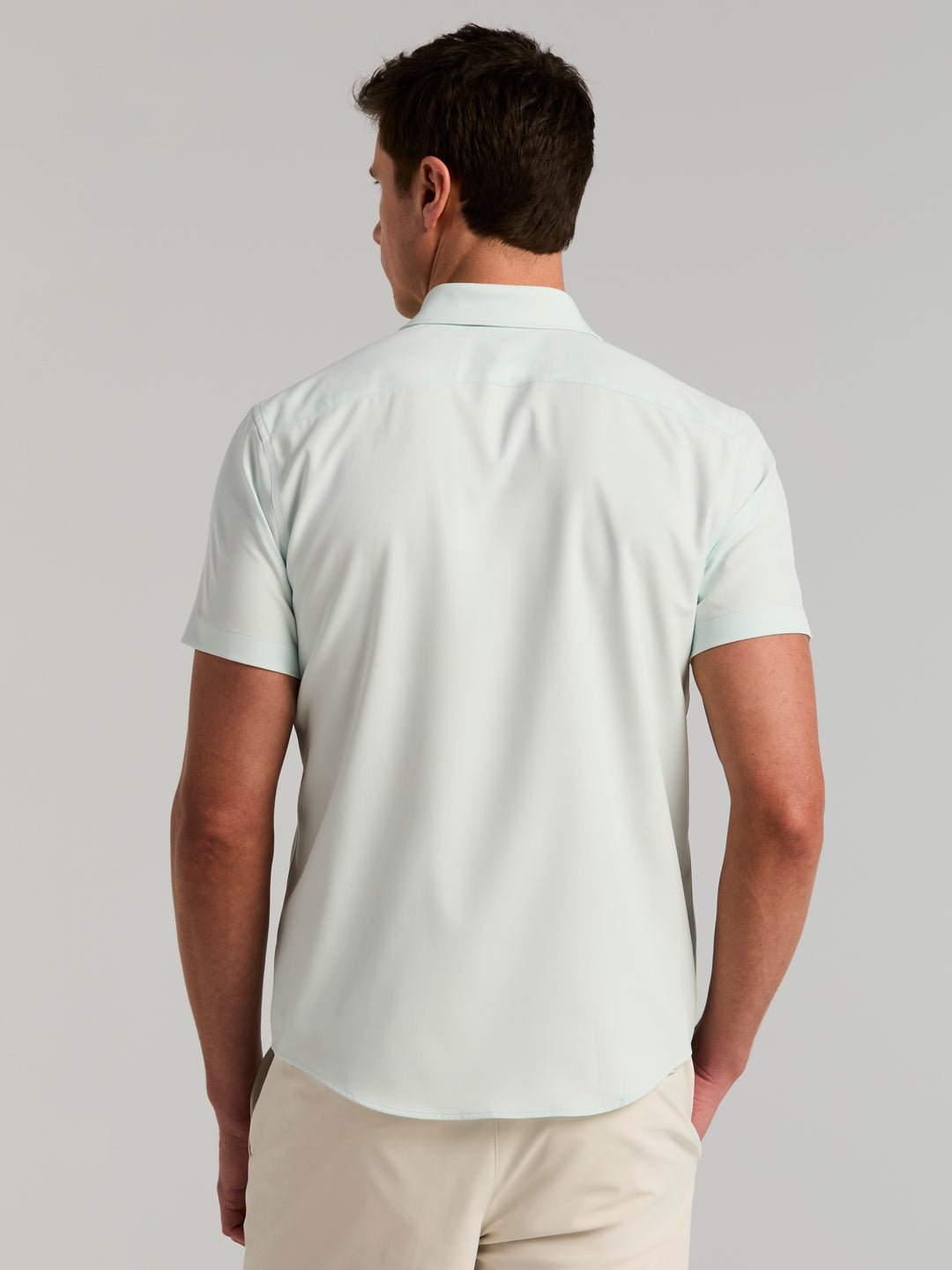 Total Stretch Twill Solid Shirt (Skylight) 