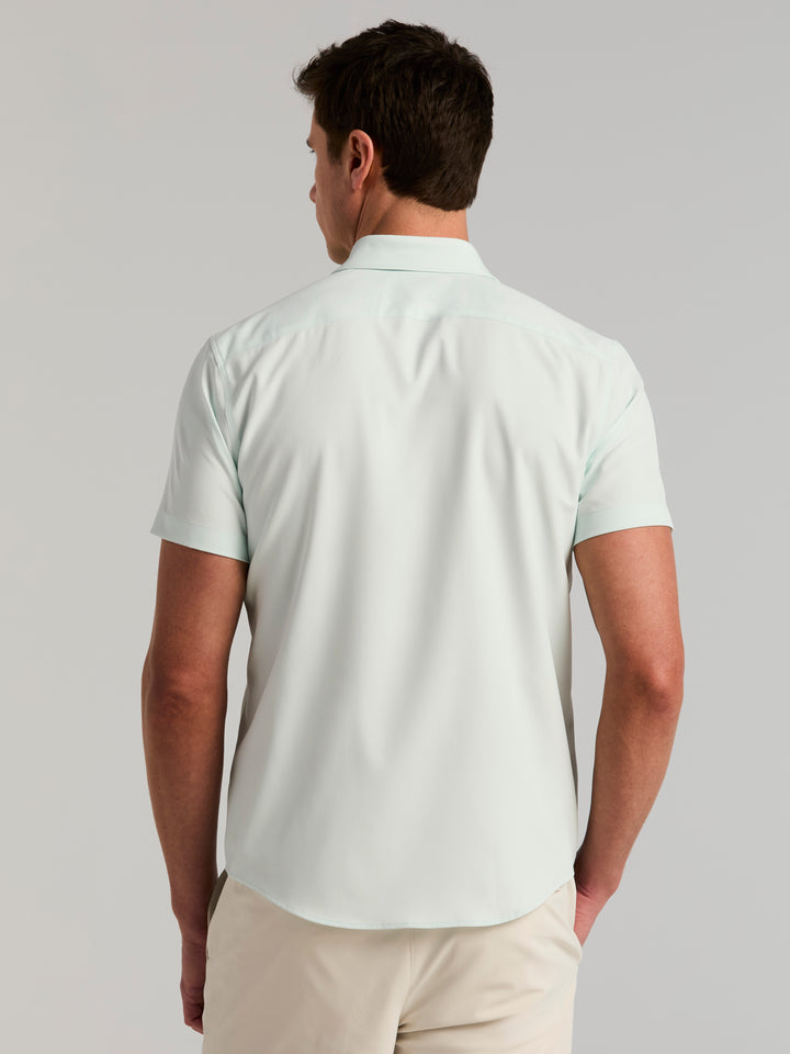 Total Stretch Twill Solid Shirt (Skylight) 
