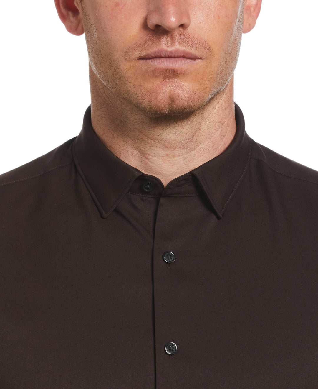 Total Stretch Twill Solid Shirt (Mole) 