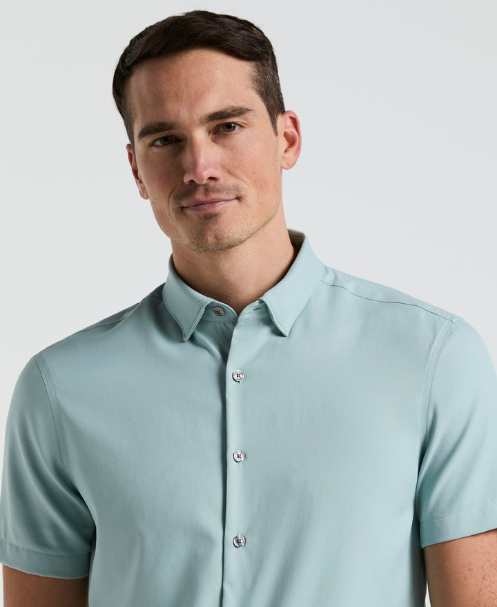 Total Stretch Twill Solid Shirt (Gray Mist) 