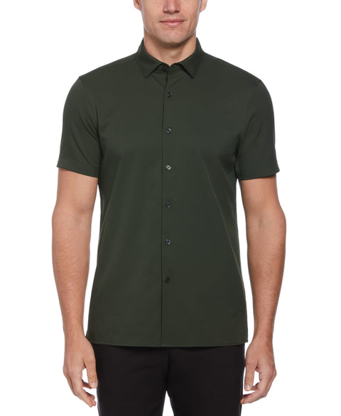 Slim Fit Stretch Solid No Pocket Shirt (Rosin) 