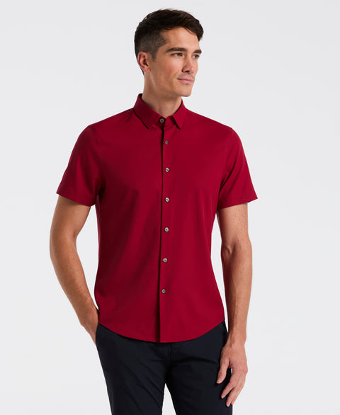 Total Stretch Twill Solid Shirt (Rumba Red) 