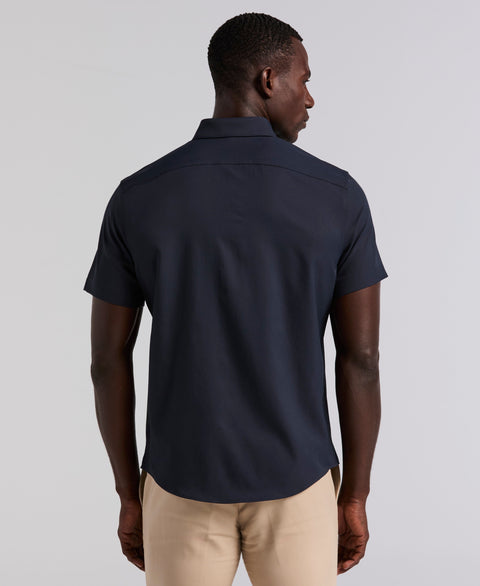 Total Stretch Twill Solid Shirt (Dark Sapphire) 