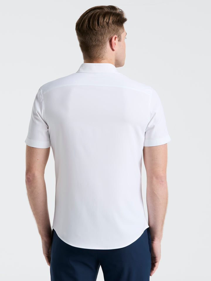 Total Stretch Twill Solid Shirt (Bright White) 