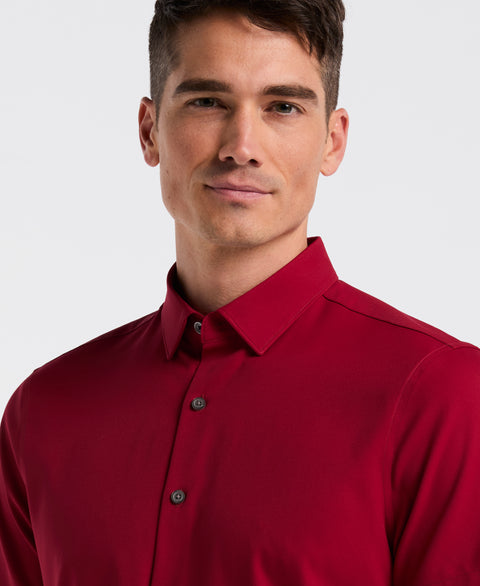 Total Stretch Twill Solid Shirt (Rumba Red) 