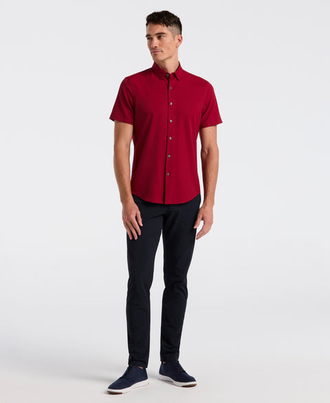 Total Stretch Twill Solid Shirt (Rumba Red) 