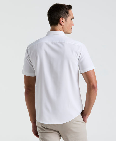 Total Stretch Twill Solid Shirt (Bright White) 