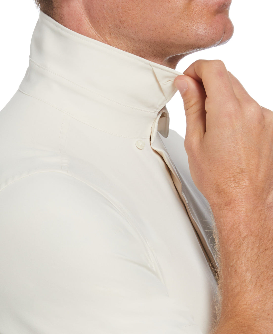 Total Stretch Twill Solid Shirt (Egret) 