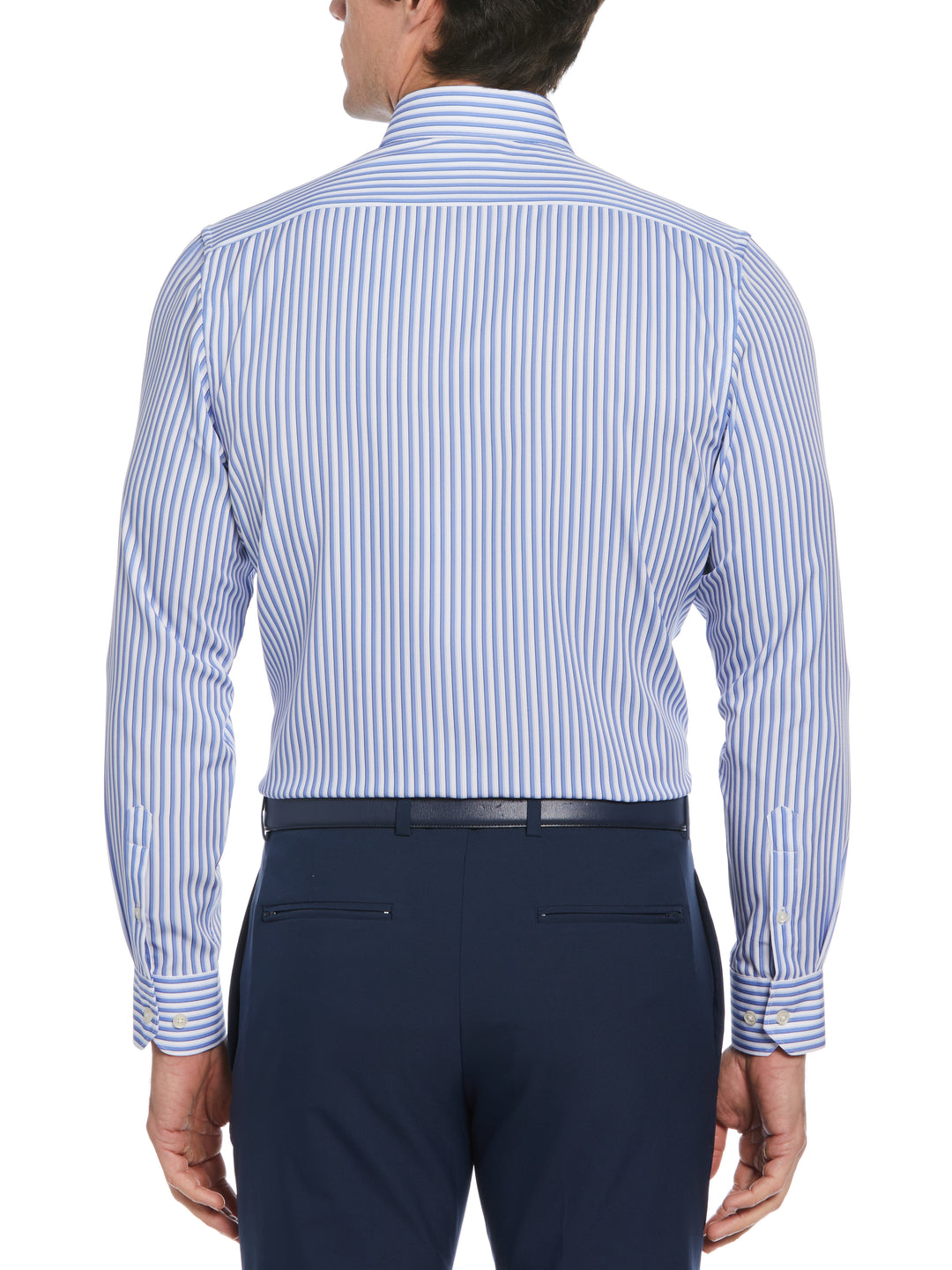 Total Stretch Blue Tri-Stripe Print Shirt (New Blue) 