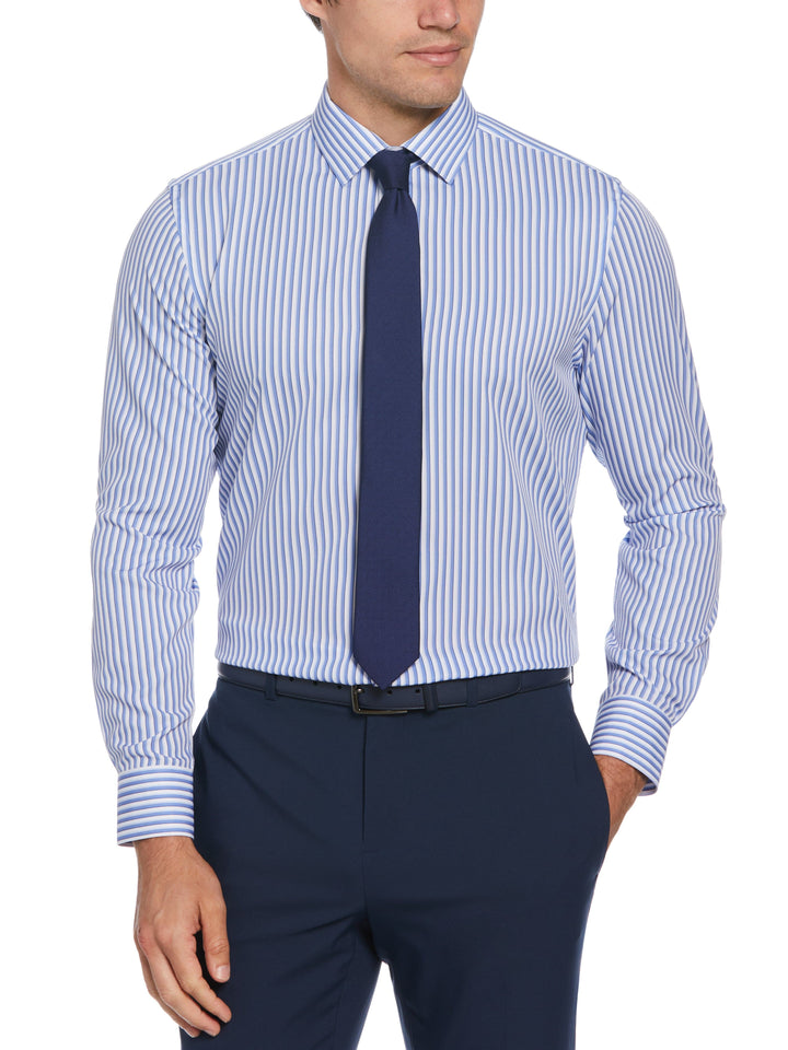 Total Stretch Blue Tri-Stripe Print Shirt (New Blue) 