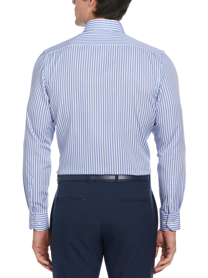 Total Stretch Blue Tri-Stripe Print Shirt (New Blue) 