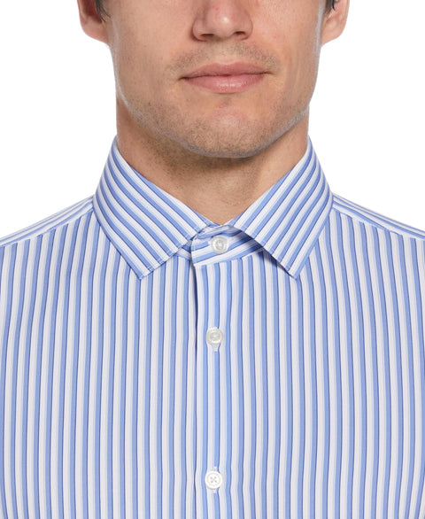 Total Stretch Blue Tri-Stripe Print Shirt (New Blue) 