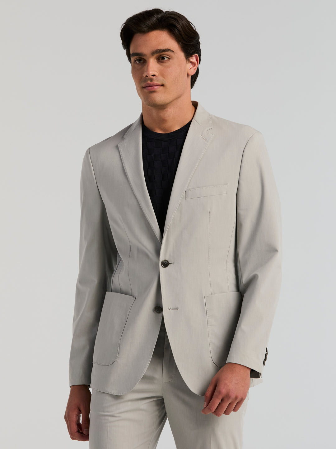 Total Stretch Suit Jacket - Slim Fit (Quiet Gray) 