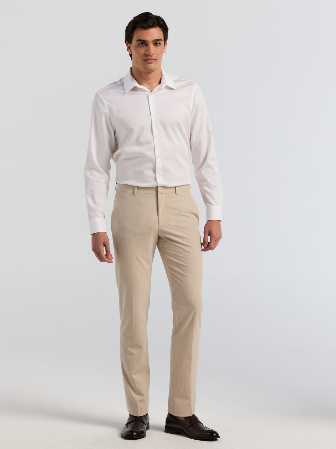 Slim Fit Total Stretch Suit Pants (Silver Gray) 