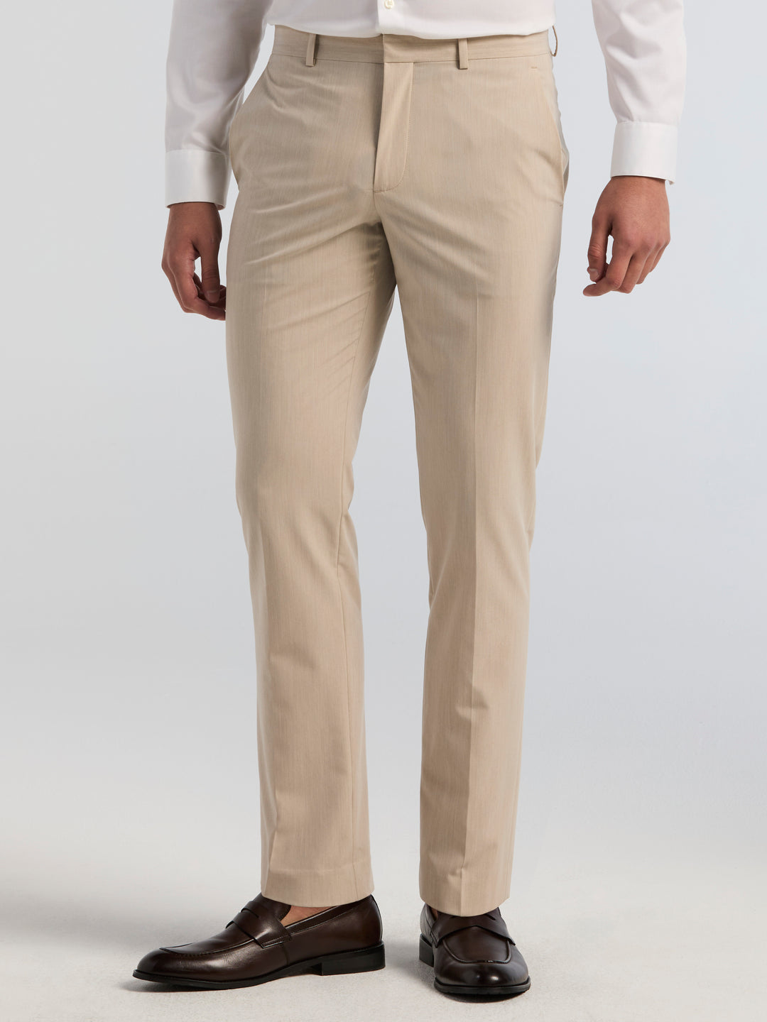 Slim Fit Total Stretch Suit Pants (Silver Gray) 