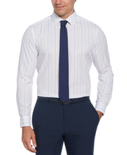 Total Stretch Blue Thin Stripe Print Shirt (New Blue) 