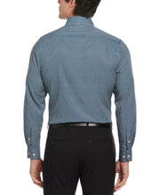 Total Stretch Tri-Color Stripe Print Shirt (Blue Wing Teal) 
