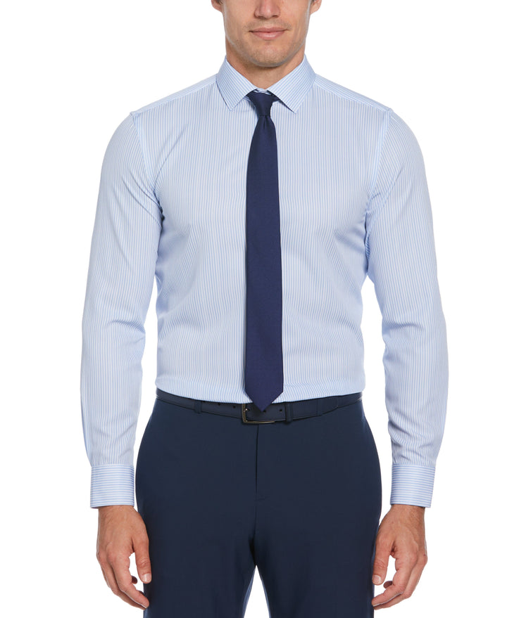 Total Stretch Light Blue Stripe Print Shirt (Lt. Blue) 
