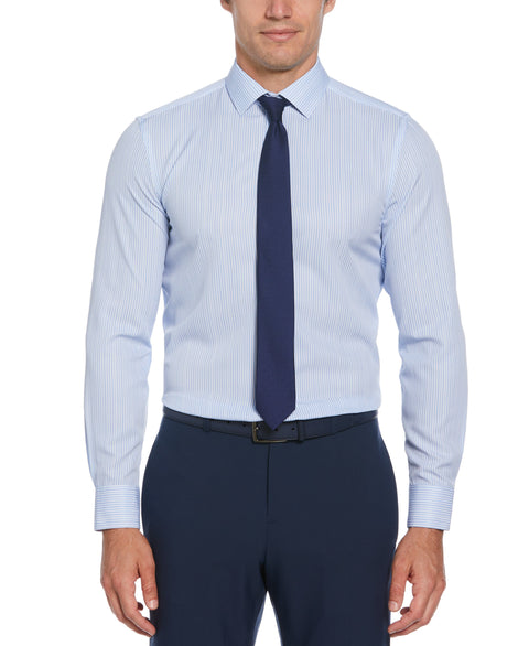 Total Stretch Light Blue Stripe Print Shirt (Lt. Blue) 