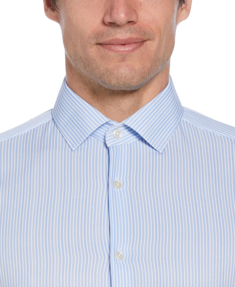 Total Stretch Light Blue Stripe Print Shirt (Lt. Blue) 