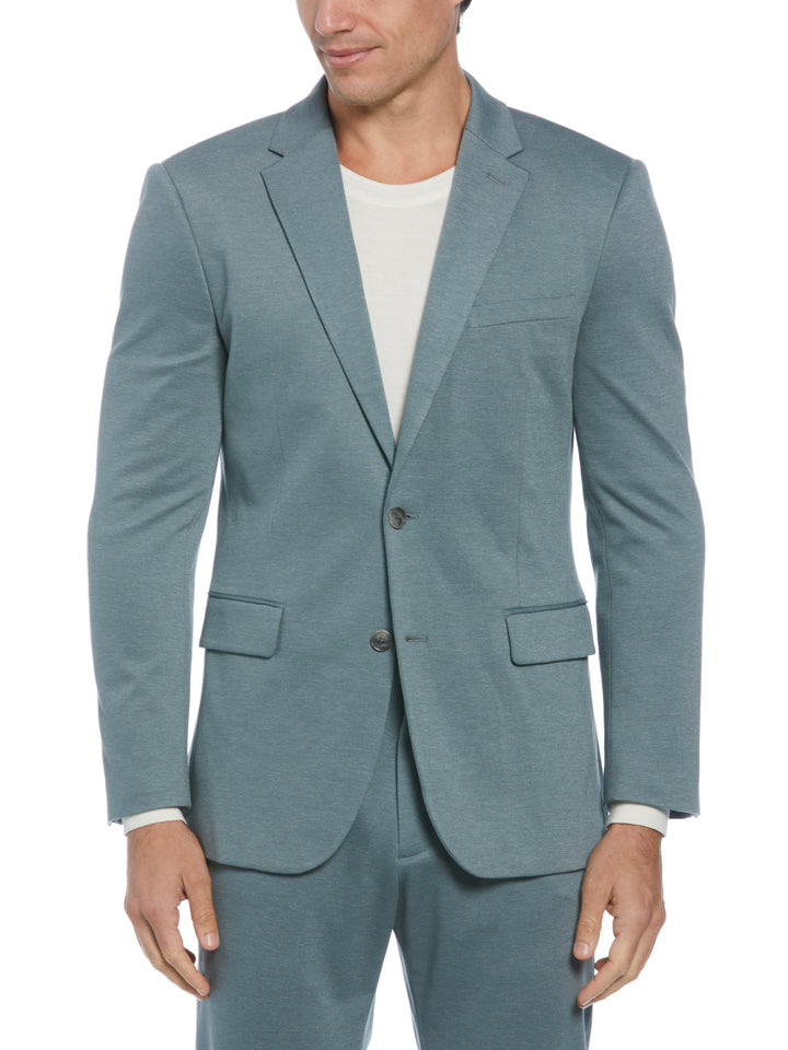 Smart Knit Two Tone Suit Jacket (Goblin Blue) 