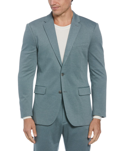 Smart Knit Two Tone Suit Jacket (Goblin Blue) 