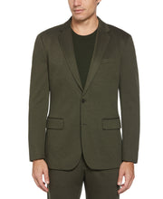 Slim Fit Two Tone Smart Knit Suit Jacket (Rosin) 