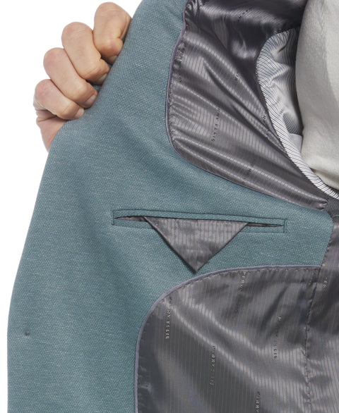 Smart Knit Two Tone Suit Jacket (Goblin Blue) 