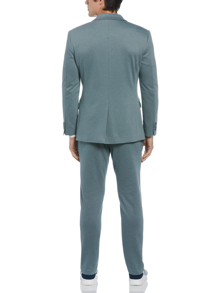 Smart Knit Two Tone Suit Jacket (Goblin Blue) 