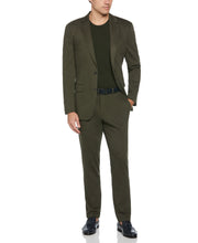 Slim Fit Two Tone Smart Knit Suit Jacket (Rosin) 