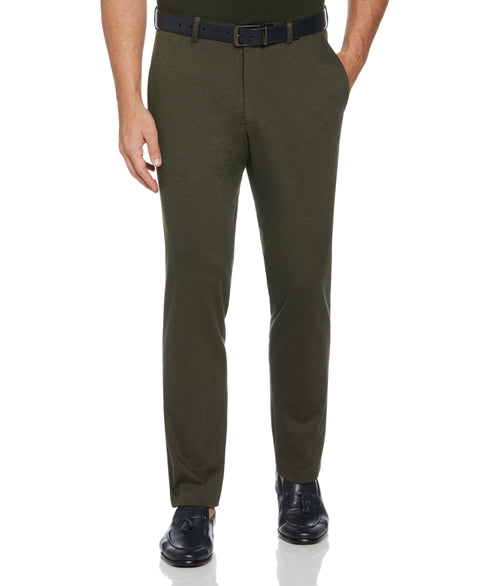 Slim Fit Two Tone Smart Knit Suit Pant (Rosin) 