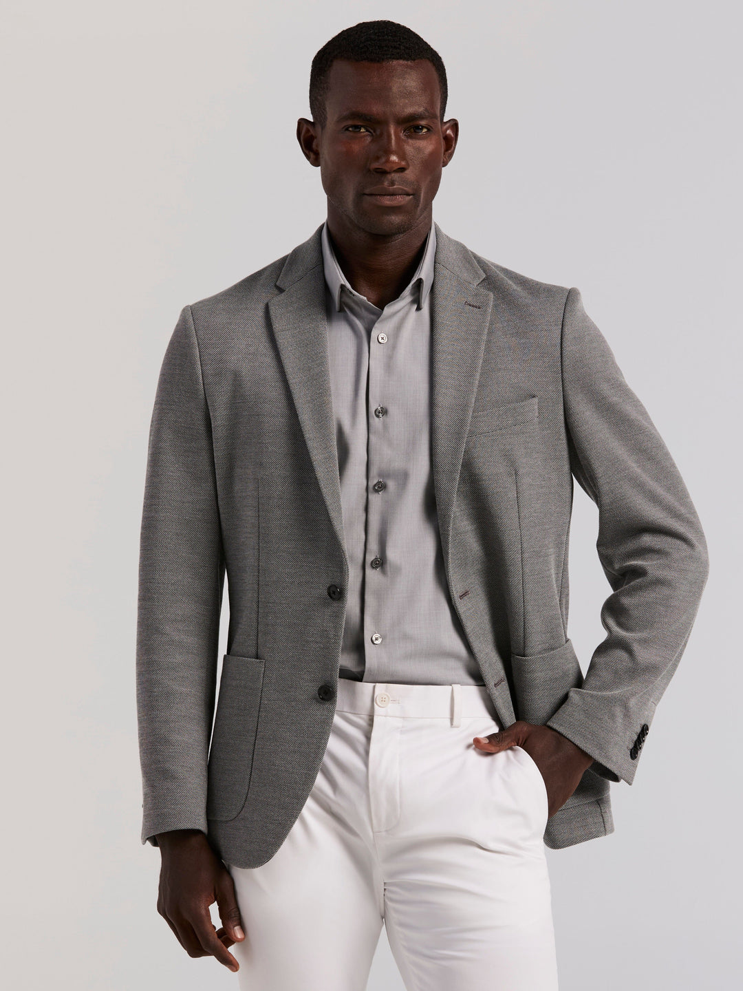 Perry Ellis Men's Slim Fit Unlined Textured Sportcoat in Washed Black, Size 36