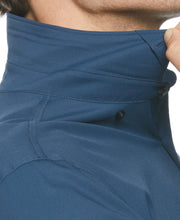 Slim Fit Untucked Total Stretch Solid Shirt (Titan) 