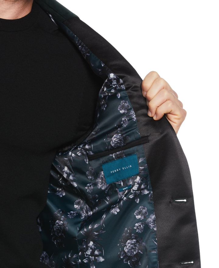 Slim Fit Peak Lapel Sport Coat (Emerald Green) 