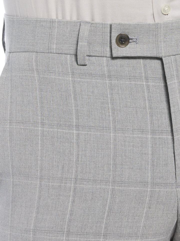 Slim Fit Windowpant Suit Pant (Charcoal) 