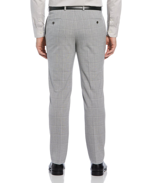 Slim Fit Windowpane Suit Pant (Charcoal) 