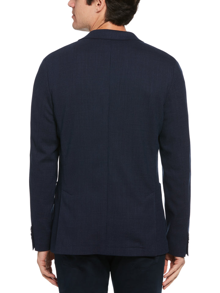 Slim Fit Wool Blend Suit Jacket (Deep Navy) 