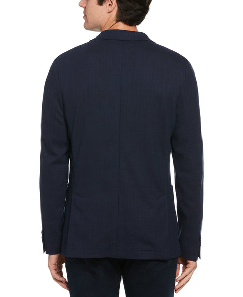 Slim Fit Wool Blend Suit Jacket (Deep Navy) 