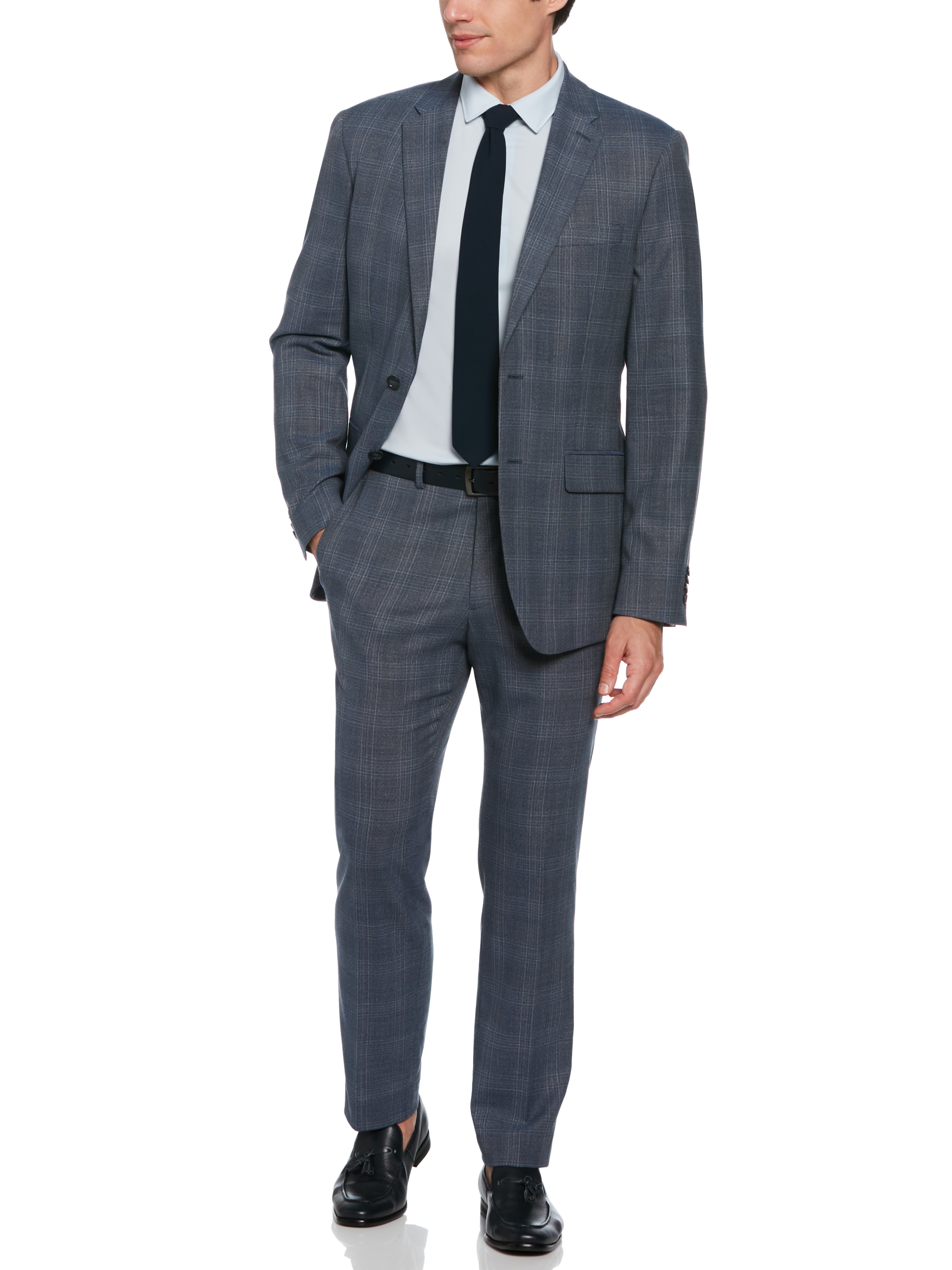 ジャケット・アウター 00s PERRY ELLIS fly front wool jacket Slim Fit Wool Suit Jacket – Perry Ellis