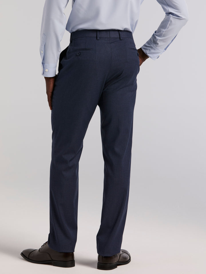 Slim Micro Print Suit Pant (Blue) 