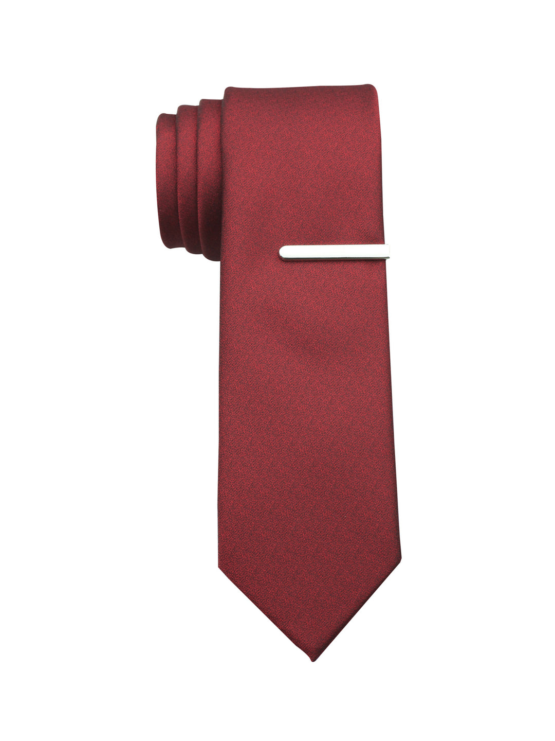 Slim Sable Solid Tie (Red) 