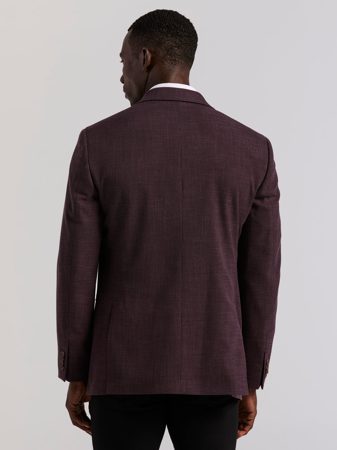 Slim Textured Sportscoat (Berry) 