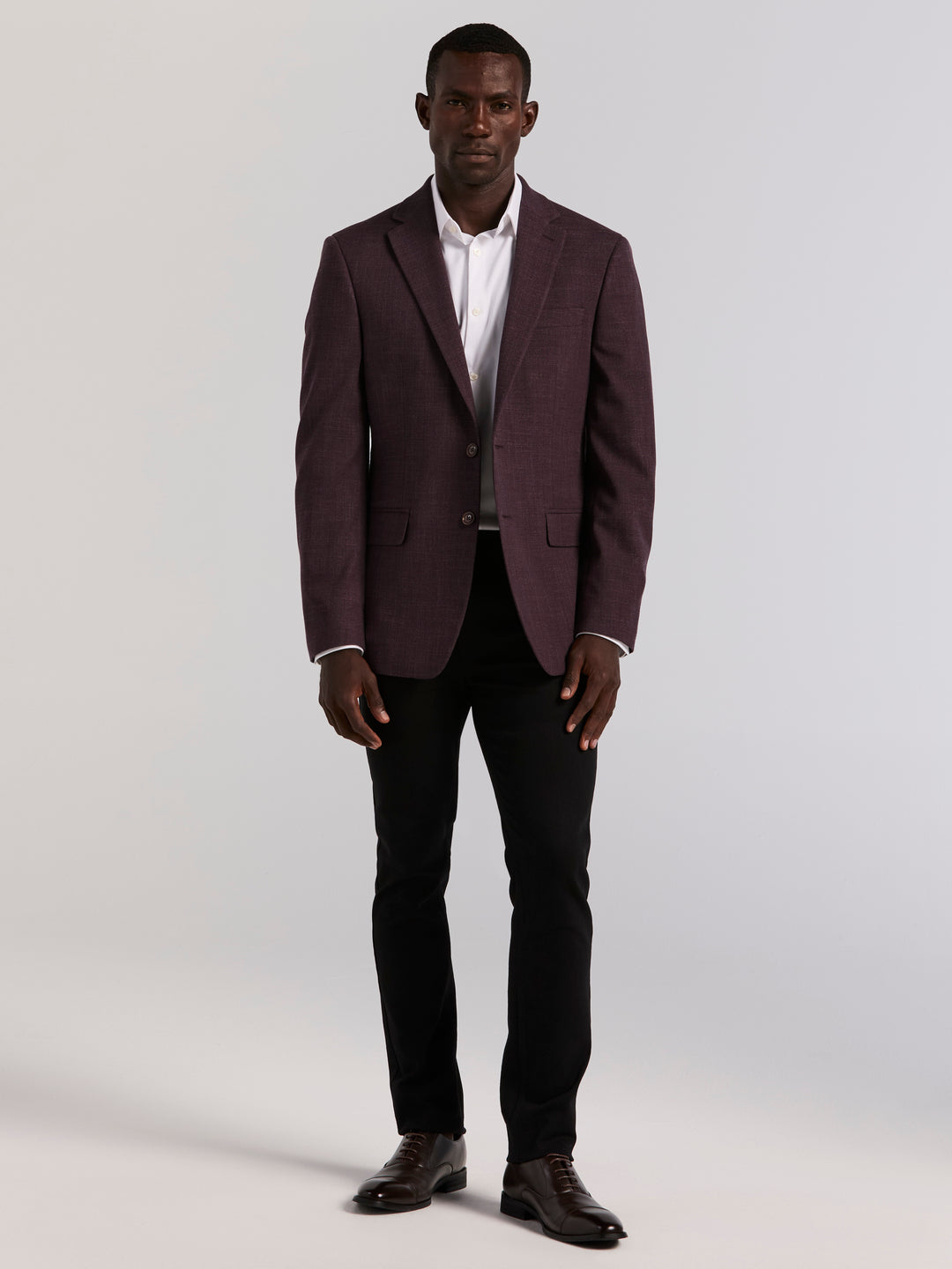 Slim Textured Sportscoat (Berry) 