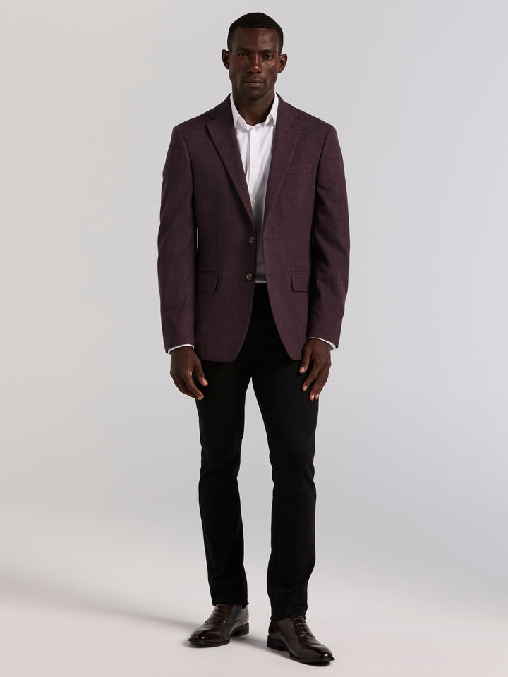 Slim Textured Sportscoat (Berry) 