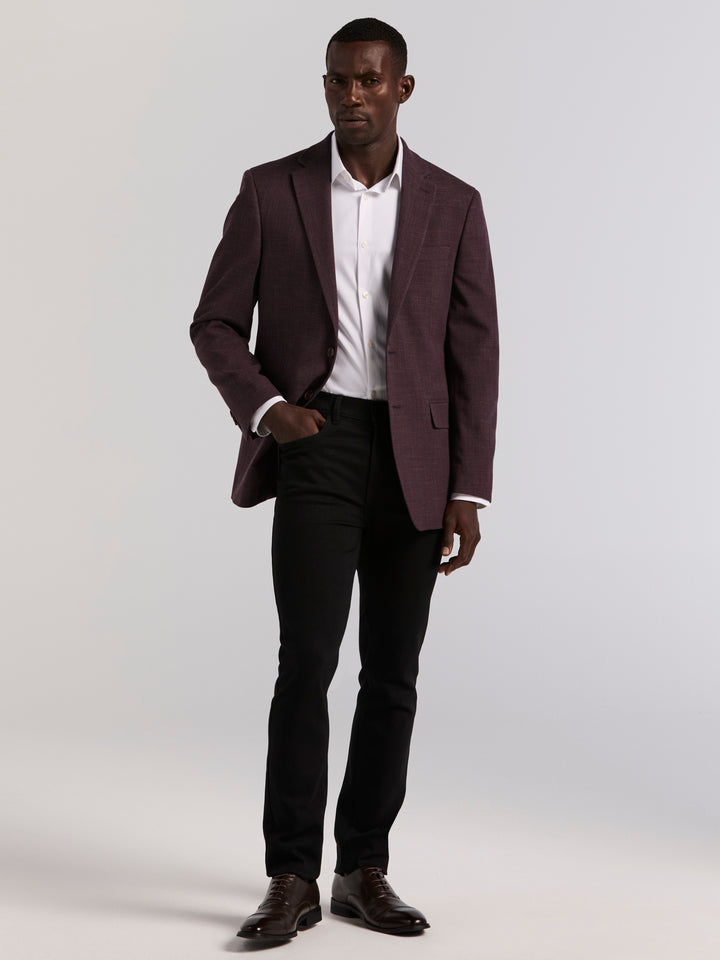Slim Textured Sportscoat (Berry) 