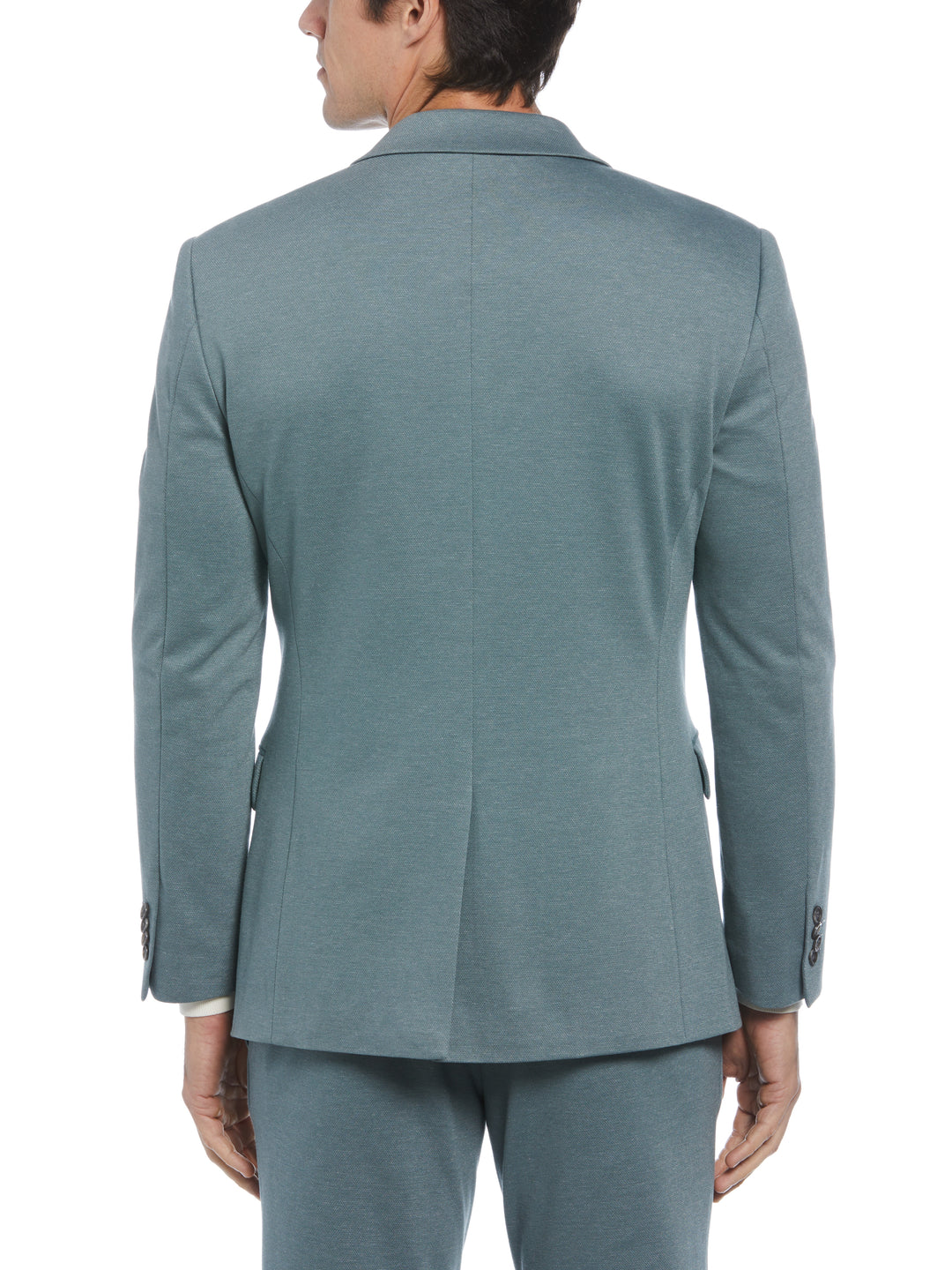Smart Knit Two Tone Suit Jacket (Goblin Blue) 