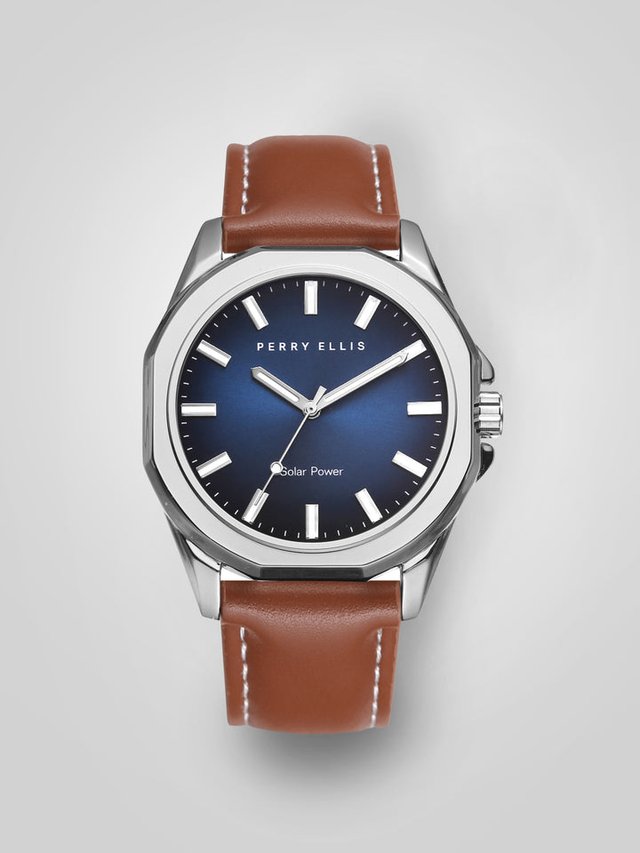 Solar Powered Watch (Cognac) 